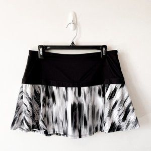 Callaway Opti Dri Ladies Golf Skort Skirt Black White Sz S